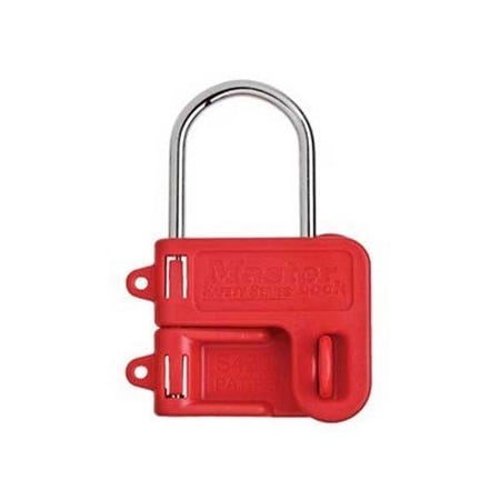 Nmc Steel Hasp W/Red Plastic Handle 2.8x4.3 S430